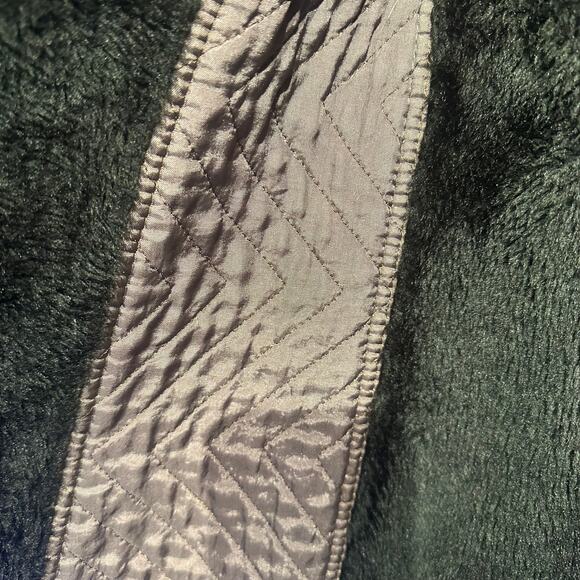 La Sport Large Vintage Ladies Jacket 60's Khaki Black Faux Fur Removable Hood - Picture 5 of 14